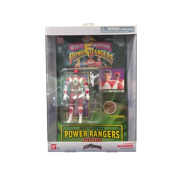 2018 Mighty Morphin Power Rangers Auto Morphin Red Ranger Legacy Collection - Picture 3 of 9